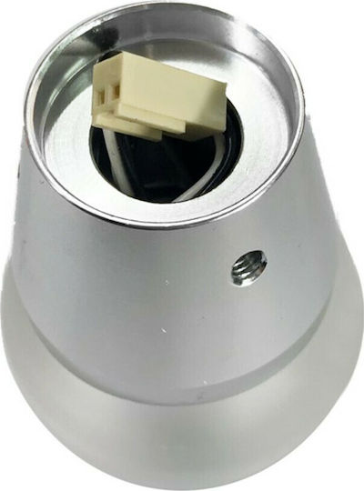 Lampa mit LED-Licht Gear Lite Schaltknauf mit LED-Beleuchtungsfunktion 12V Universal Aluminium Silber