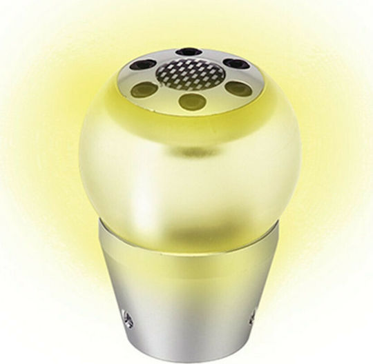 Lampa mit LED-Licht Gear Lite Schaltknauf mit LED-Beleuchtungsfunktion 12V Universal Aluminium Silber