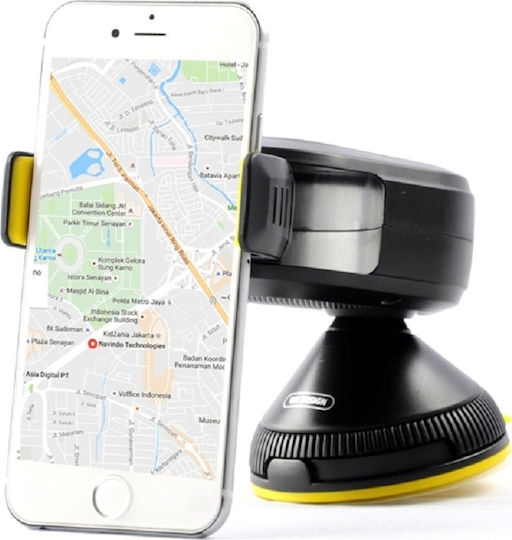 WK Earth Holder Suport Auto pentru Telefon cu cârlige reglabile Neagră