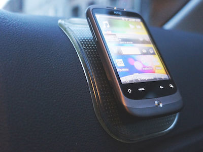 Auto-T Mobile Phone Holder Car Αντιολισθητικό with Anti-Slip Surface Black