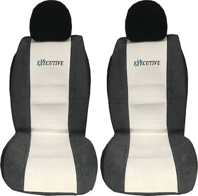 Car Seat Cushion 2pcs Towel Gray