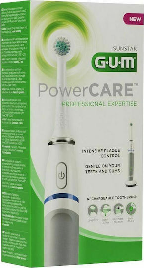 GUM Powercare Sensitive Professional Expertise 4200 Periuță de dinți electrică cu Temporizator și Senzor de Presiune Gri