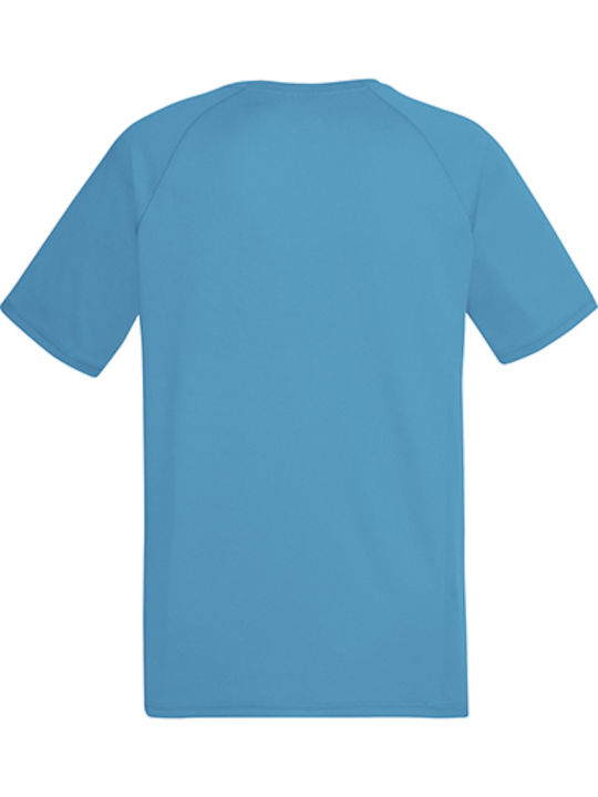 Fruit of the Loom Performance T Tricou bărbătesc Albastru azuriu