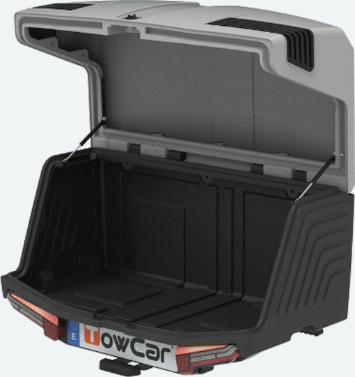 Enganches Aragon Towbox V3 Кола Кутия за Багаж Котсадору Автомобил с Едно Отваряне Капацитет 400лт Сив