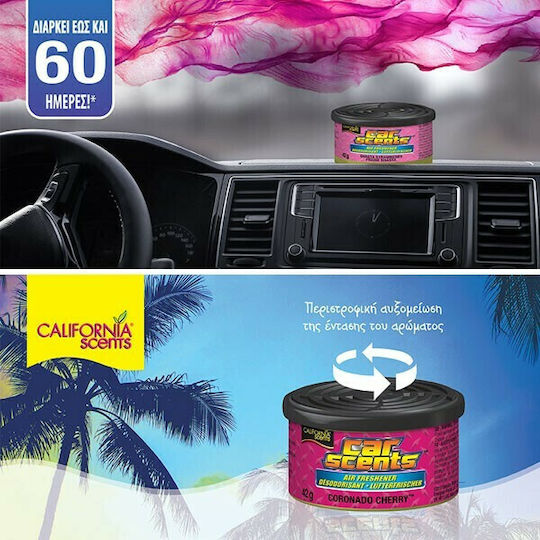 California Scents Air Freshener Can Console/Dashboard Car Scents Ice 42gr