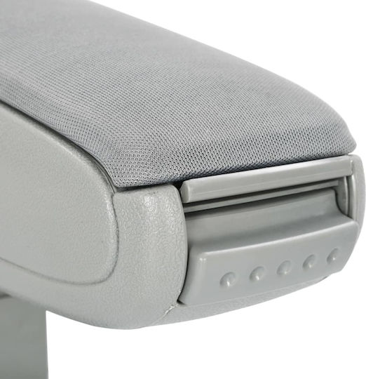 vidaXL Car Fabric Armrest for Volkswagen Polo IV (2001-2005) Gray