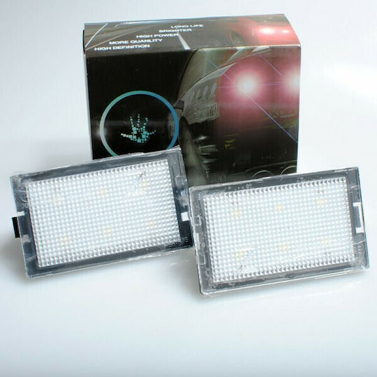 M-Tech Kennzeichenbeleuchtungen LED 3W 12V für Land Rover Range Rover / Entdeckungssport 2Stück