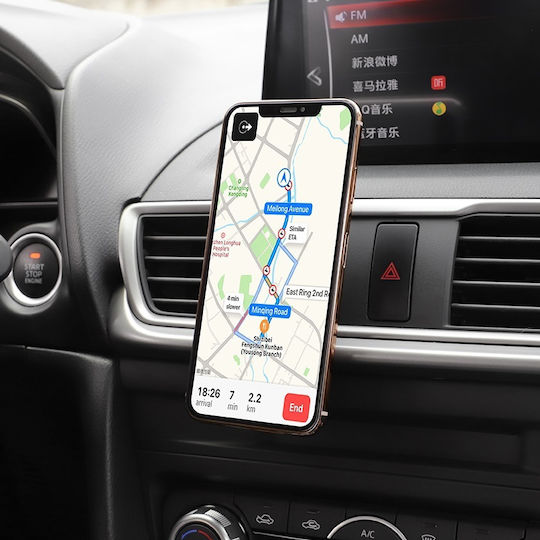Hoco CA47 Car Mobile Mount with Magnet Black HOC-CA47-BK