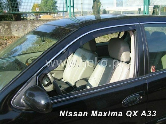 Heko Set of Windbreakers Front Car Dark Fime for Nissan Maxima 2pcs