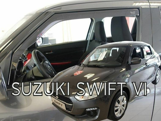 Heko Set of Windbreakers Front Car Dark Fime for Suzuki Swift 5D 2017 2pcs