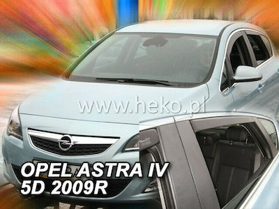 Heko Satz Windabweiser Vordere und hintere Autofenster für Opel Astra J 4/5D 2009 4Stück