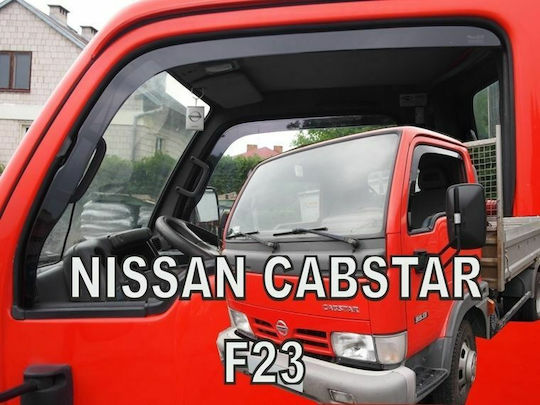 Heko Set of Windbreakers Front Trucks Dark Fime for Nissan Cabstar 2007 / Renault Maxity 2pcs