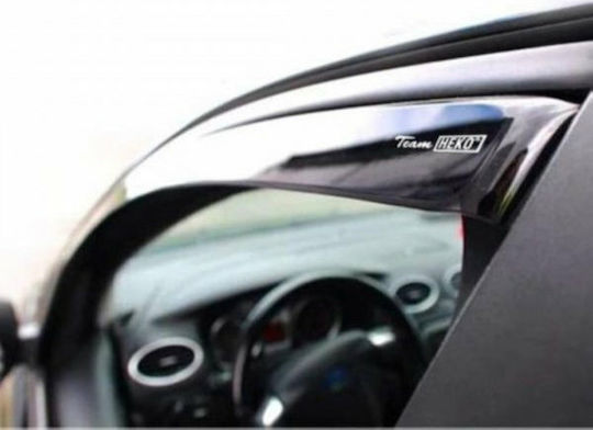 Heko Set of Windbreakers Front Car Dark Fime for Fiat Panda II 5D 2003-2012 2pcs