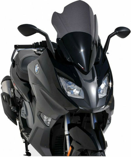 Ermax Getöntes Visier Motorrad Aeromax Helles Schwarz für BMW C650 Sport 2016-2020 071003040