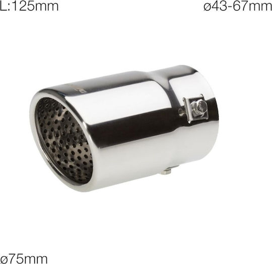 Simoni Racing Μπούκα Εξάτμισης Universal Inox TRX21