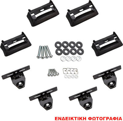 Menabo FIX509FP Kit Άκρα-Πόδια Fix Point για Μπάρες Tema/Tema Alu 4τμχ