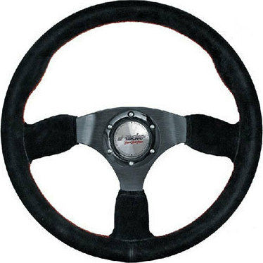 Simoni Racing Volan Auto Turismo Triactin cu Diametru 35cm Argint/Negru