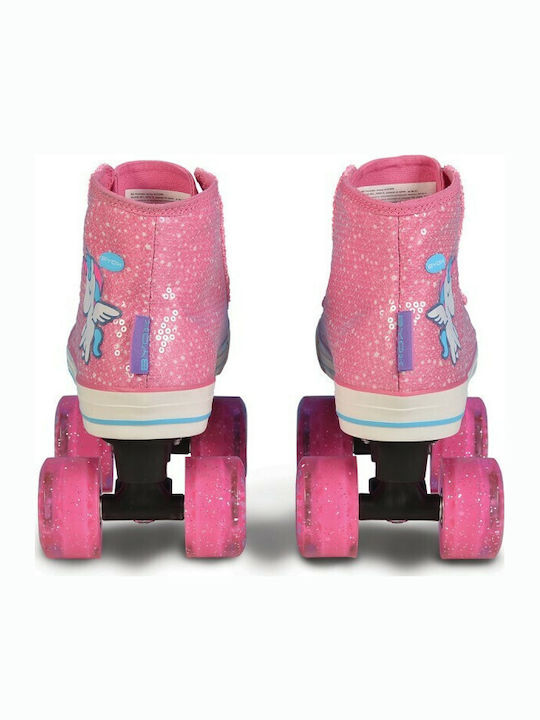 Byox Alicorn Quad Einstellbar Rollers Rosa Erwachsene/Kinder
