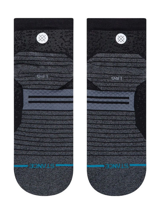 Stance QTR ST Running Socks Black 1 Pair