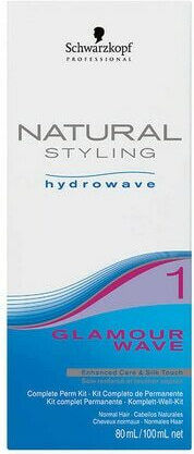 Schwarzkopf Natural Styling Hydrowave Glamour Wave Hair Perm Lotion 80ml No.1