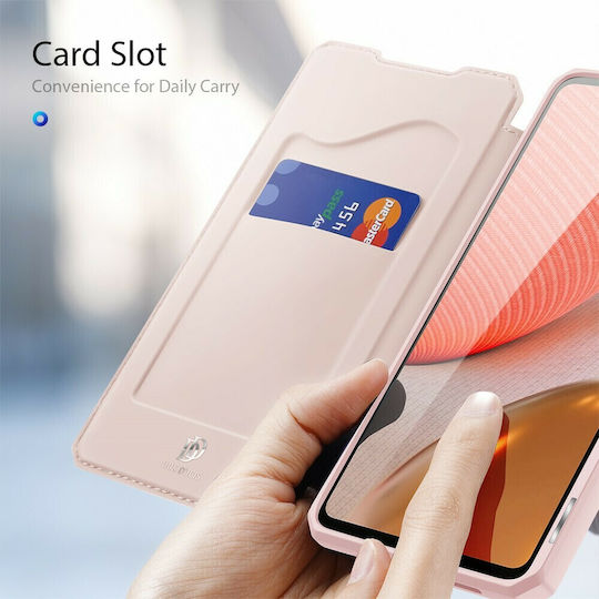 Dux Ducis Skin X Book Δερματίνης Ροζ (Galaxy A72)
