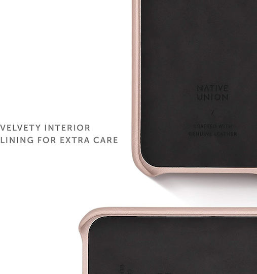 Native Union Clic Card Back Cover Leather Pink (iPhone 11 Pro)
