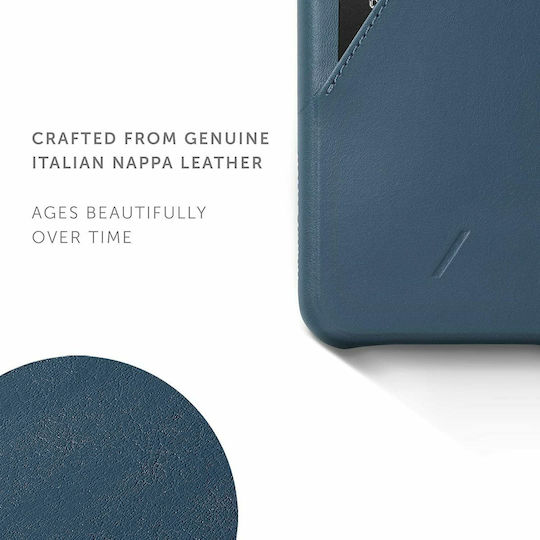 Native Union Clic Card Back Cover Δερμάτινο Μπλε (iPhone 11 Pro)