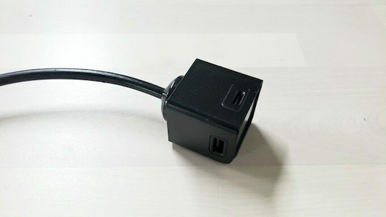 Allocacoc Βάση Φόρτισης με 2 Θύρες USB-A και 2 Θύρες USB-C σε Μαύρο χρώμα (PowerCube Extended)
