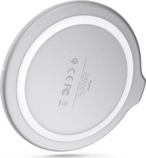 Vonmählen Ασύρματος Φορτιστής (Qi Pad) Ασημί (Aura)