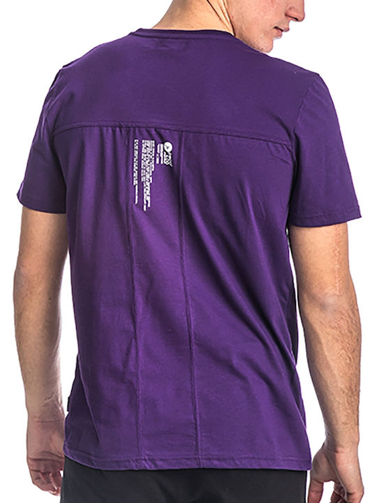 Paco & Co Men's Short Sleeve T-shirt Purple