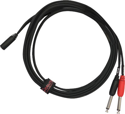 Granite Audio Y Cable 2x 6.3mm male - 3.5mm female 3m (YE-369-3M)