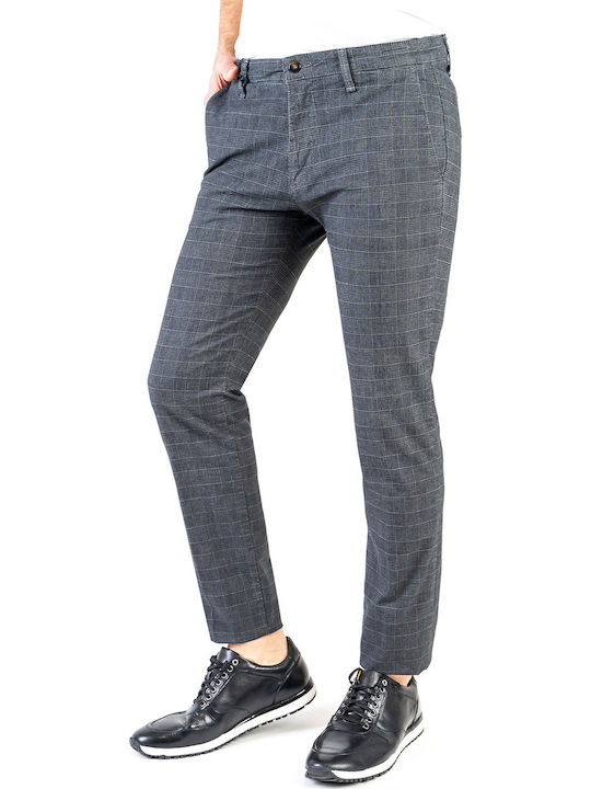 Four.ten Plaid Trousers in Slim fit - 220203 60 Grey