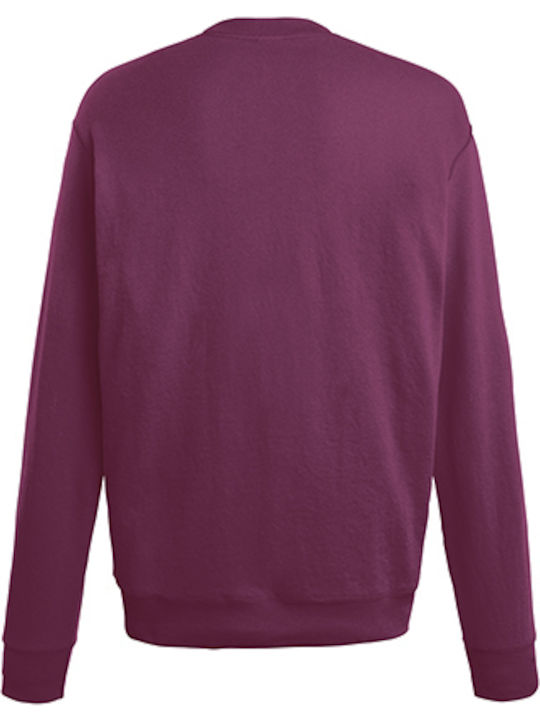 Fruit of the Loom Lightweight Set-In Ανδρικό Διαφημιστικό Φούτερ Μακρυμάνικο Burgundy