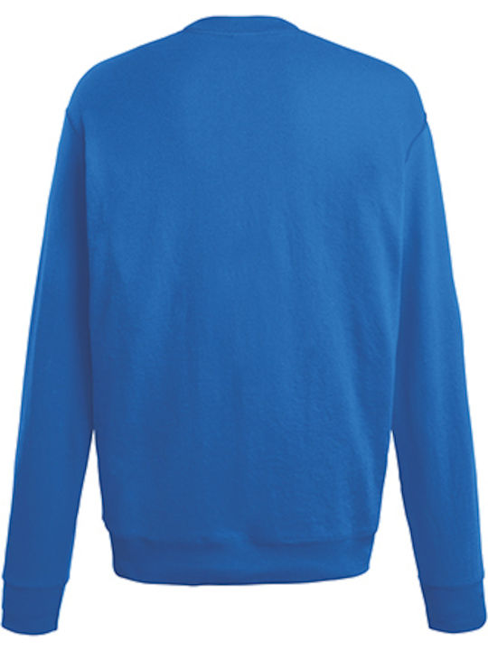 Fruit of the Loom Lightweight Set-In Men's Long Sleeve Promotional Sweatshirt Royal Blue