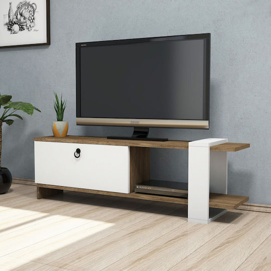 Henriette Stand TV De Podea Nuc Alb 120x25x36.8 cm Henriette Stand TV De Podea Nuc Alb 120x25x36.8 cm