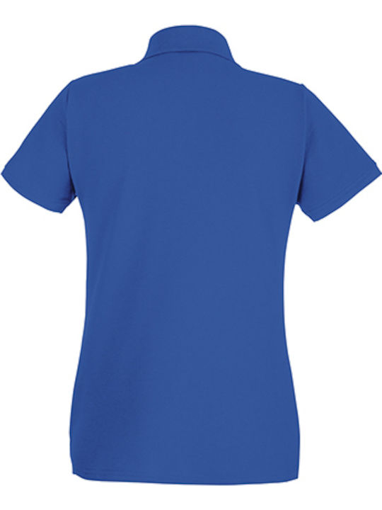 Fruit of the Loom Premium Women's Short Sleeve Promotional Blouse Royal