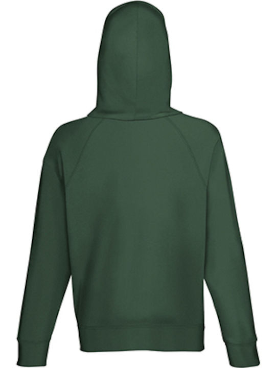 Fruit of the Loom Lightweight Men's Long Sleeve Promotional Sweatshirt Bottle Green