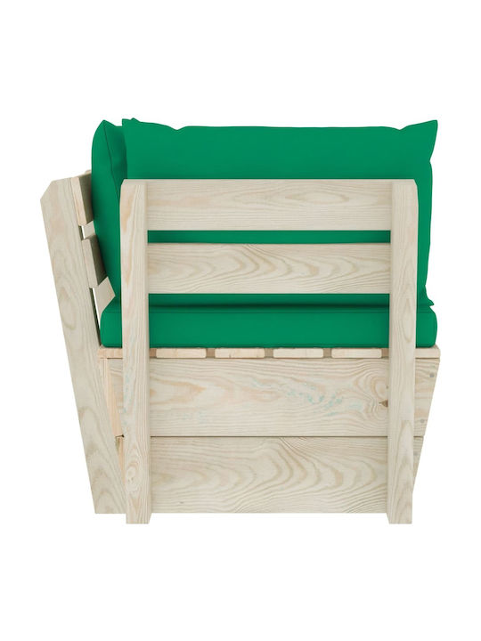 Corner Sofa Outdoor from Pallets with Pillows 60x60x65cm