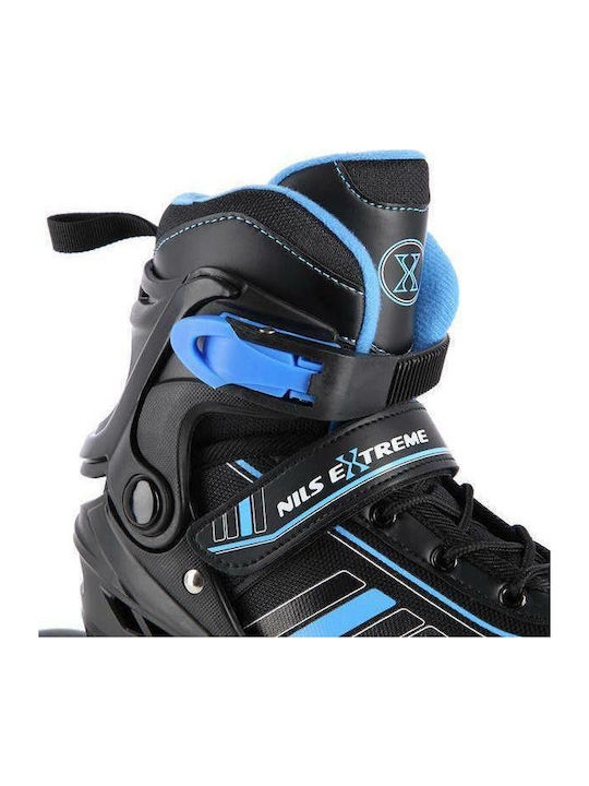 Nils 2 1 In-line & Hockey Inline Αυξομειούμενα Rollers Μαύρα Παιδικά