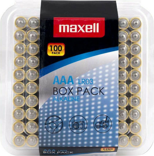 Maxell Алкални Батерии AAA 1.5V 100бр