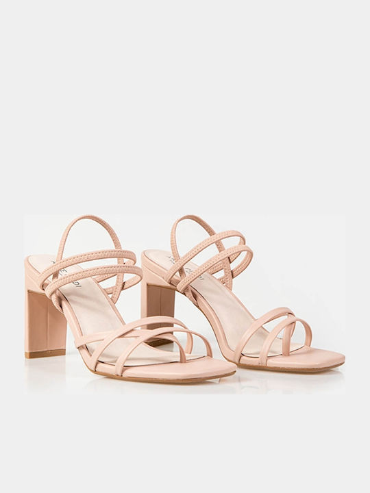 Arte Piedi Patrice 88243 Damen Sandalen mit Dünn hohem Absatz in Rosa Farbe 88243/3