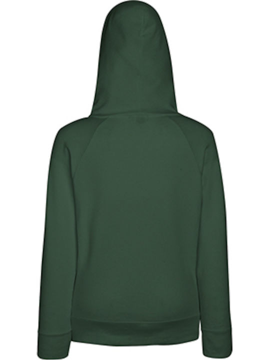 Fruit of the Loom Ladies Lightweight Werbe-Hoodie Bottle Green