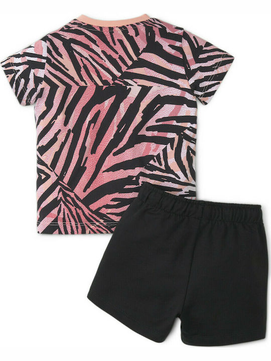 Puma Kids Set with Shorts Summer 2pcs Fuchsia