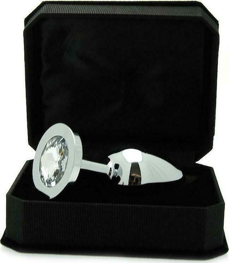 Rimba Bondage Play Plug Metal Dop Anal Argintie 9.7cm