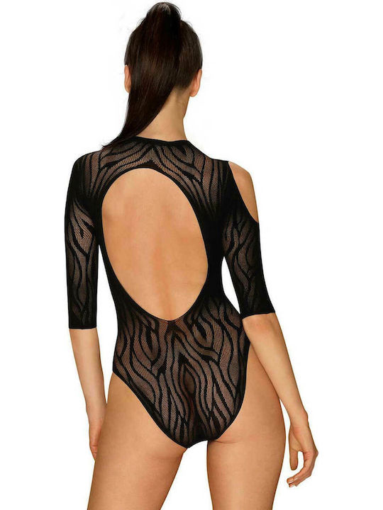 Obsessive B130 Sexy Bodysuit Negru