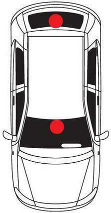 Lampa Car Antenna Interior Sticker for Radio with Amplifier