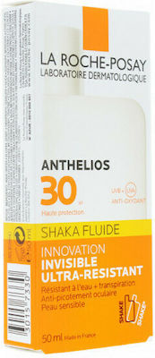 La Roche Posay Anthelios Shaka Fluid Waterproof Sunscreen Cream Face and Body SPF30 50ml