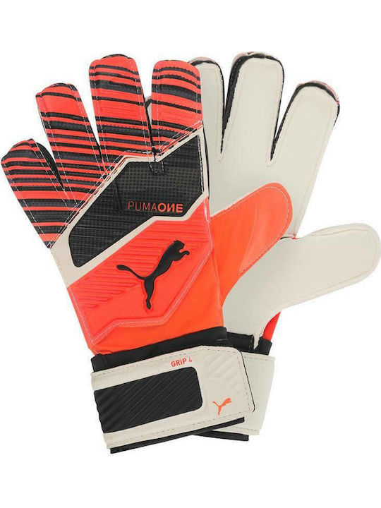 PUMA One Grip 4 Γάντια Τερματοφύλακα Ενηλίκων Κόκκινα
