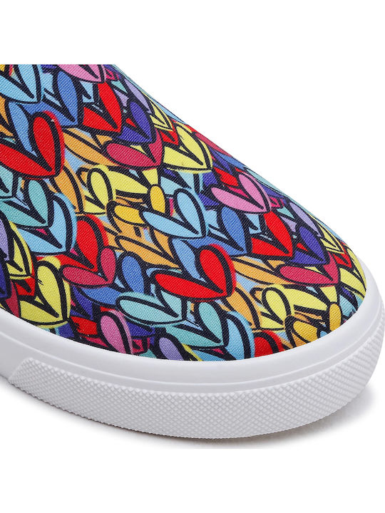 Heart Inlove Women's Canvas Slip-Ons