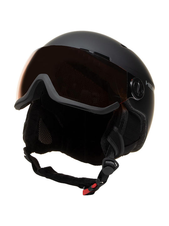 Head Knight Κράνος για Σκι & Snowboard σε Μαύρο Χρώμα